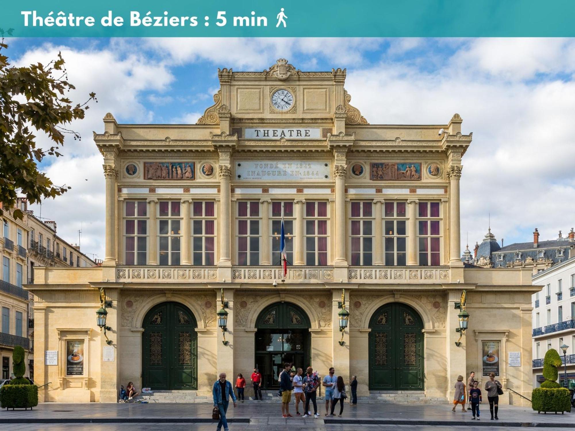 Elegant Studio Climatise 'Alma 2' - Coeur De Beziers - Wifi Fibre - Netflix Exterior foto